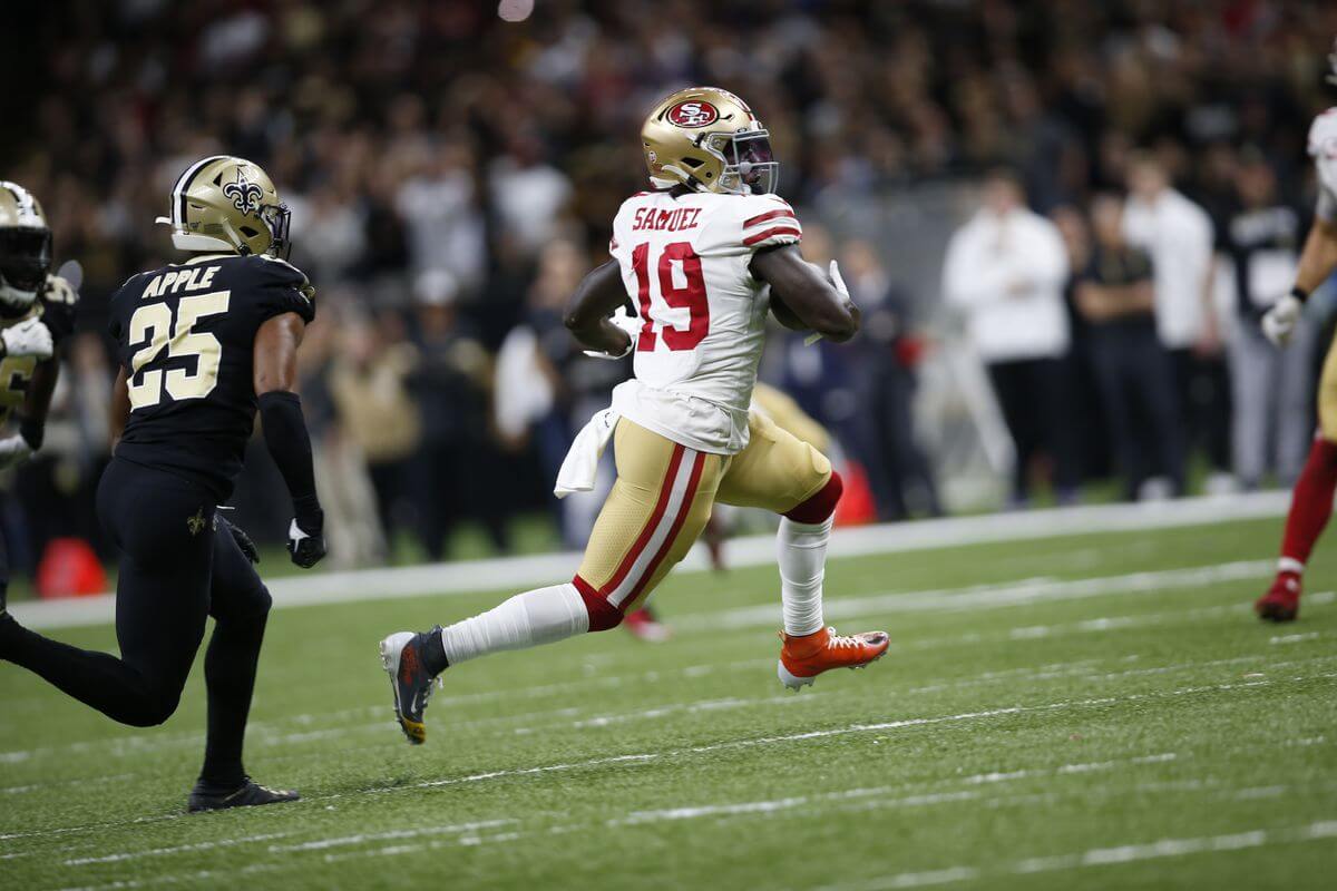 Deebo Samuel Amasses First-Career 1,000-Yard Season