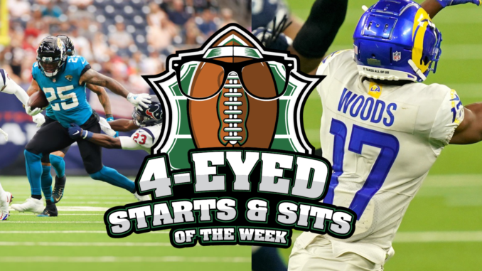 Fantasy in Frames breaks down the starts and sits of Week 7 Fantasy Football.