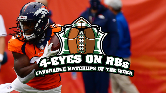 Favorable Running Back Matchups For Week 10 (2021)