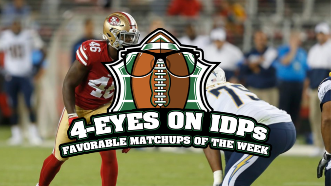 Favorable IDP Matchups for Week 11 (2021)