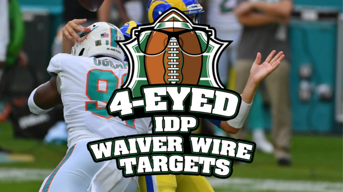 IDP Waiver Wire Targets for Week 12 (2021)