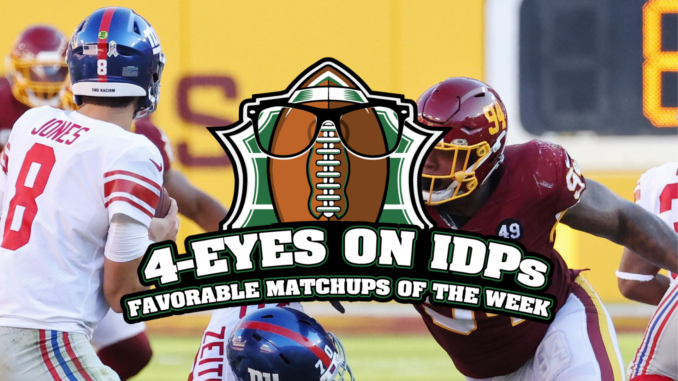 Favorable IDP Matchups for Week 13 (2021)