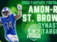 Dynasty Target Amon-Ra St. Brown Fantasy In Frames