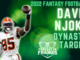 2022 Dynasty Target David Njoku Fantasy In Frames