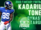 2022 Dynasty Target Kadarius Toney Fantasy In Frames