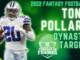 2022 Dynasty Target Tony Pollard Fantasy In Frames