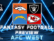 Fantasy Football Preview AFC West Fantasy In Frames