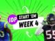 IDP Starts for Week 4 Fantasy In Frames Fantasy Football