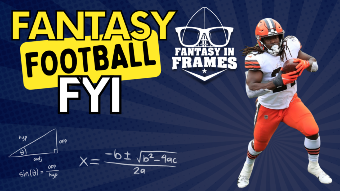 Fantasy Football FYI Fantasy In Frames 2022