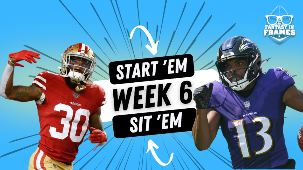 Fantasy Football Starts and SIts for Week 6 2022 Fantasy In Frames