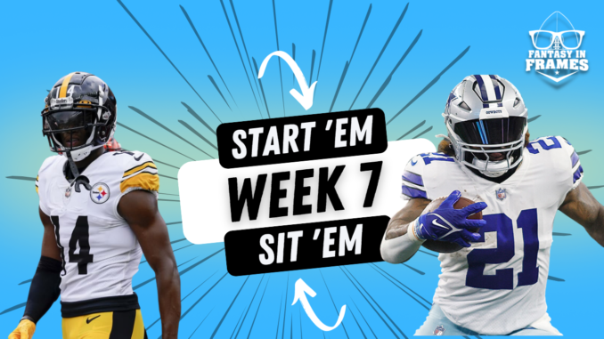 Fantasy Football Starts & Sits for Week 7 2022 Fantasy In Frames