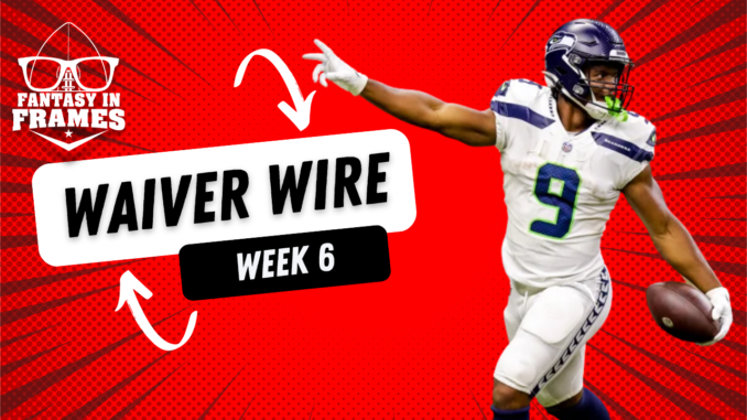 Waiver Wire Week 6 Fantasy Football Fantasy In Frames 2022