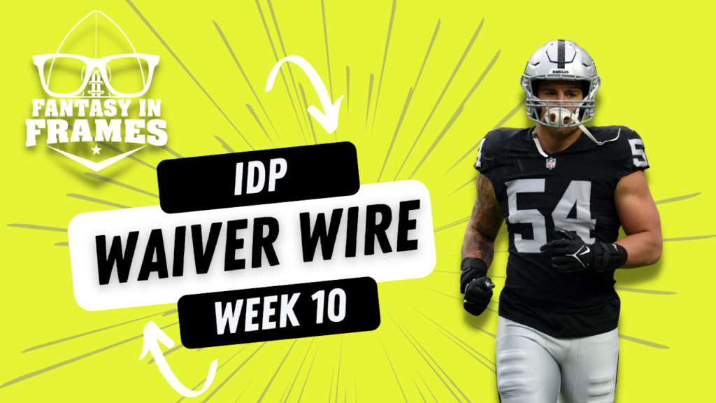 Fantasy Football IDP Waiver Wire, Week 10