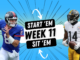 Starts and Sits for Week 11 (2022) Fantasy In Frames