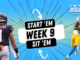 Starts and Sits for Week 9 (2022) Fantasy Football Fantasy In Frames