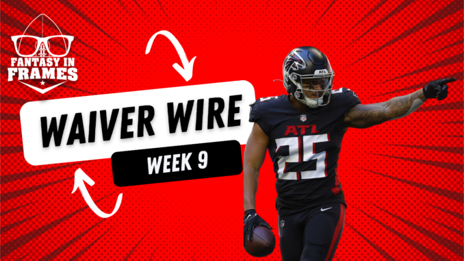 Waiver WIre Adds Week 9 2022 Fantasy IN Frames