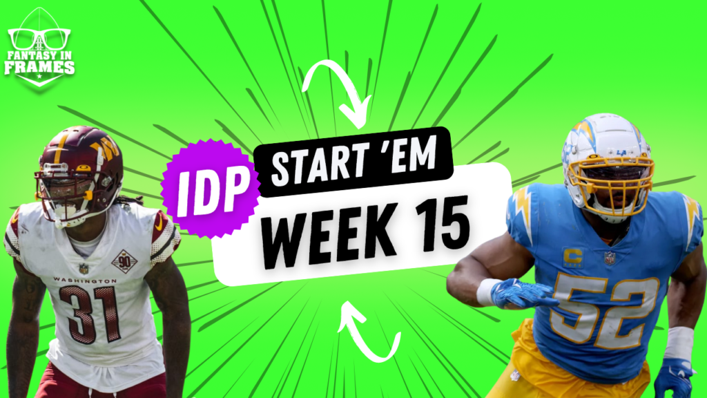 IDP Start em, Sit em – Week 15 (2021 Fantasy Football)