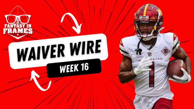 Waiver Wire Adds for Week 16 (2022) Fantasy In Frames