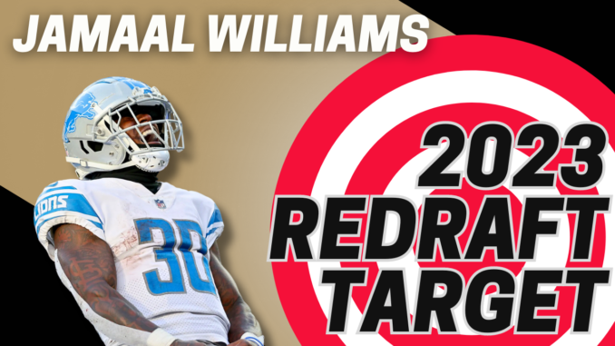 2023 Redraft Target Jamaal Williams | Fantasy In Frames