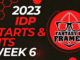 2023 IDP Starts and Sits Week 6 | Fantasy In Frames