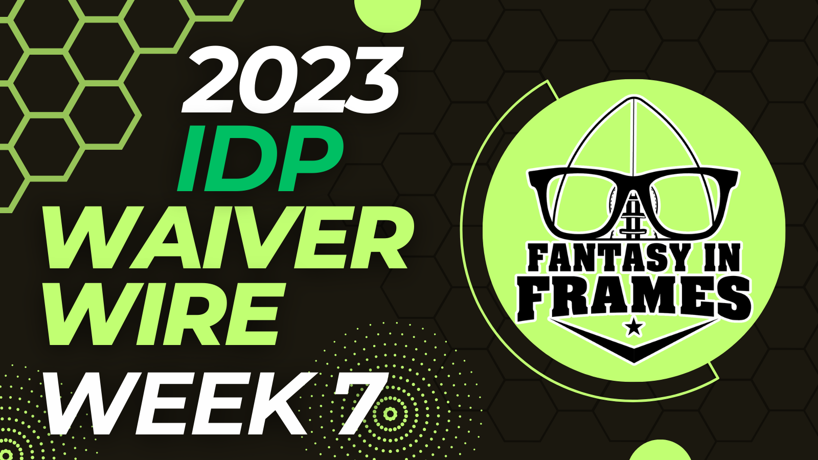 IDP Fantasy Football Waiver Wire for Week 7 (2023) | Fantasy In Frames