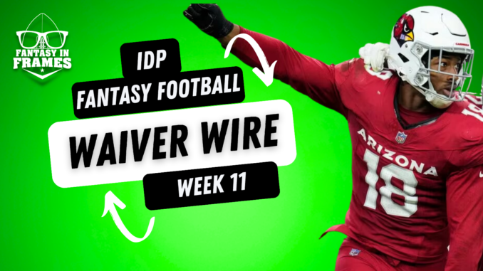 IDP Fantasy Football Waiver Wire for Week 11 (2023) | Fantasy In Frames
