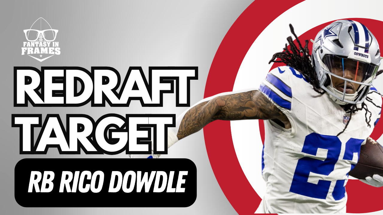 2024 Redraft Target Rico Dowdle | Fantasy In Frames