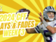 College Fantasy Football Week 3 Plays And Fades | Fantasy In Frames