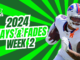 Plays And Fades Week 2 (2024) | Fantasy In Frames