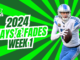 Plays And Fades Week 1 (2024) | Fantasy In Frames