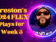 Preston's FLEX Plays for Week 3 | Fantasy In Frames