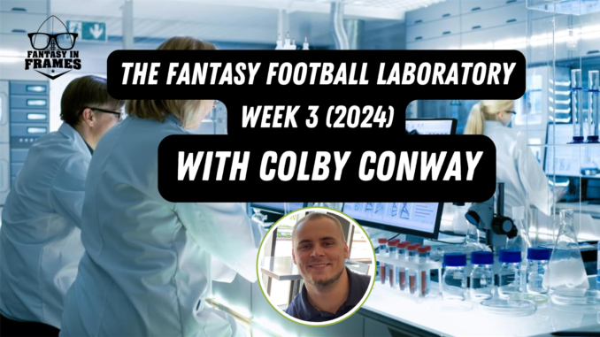 The Fantasy Football Laboratory Week 3 (2024) | Fantasy In Frames