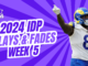 IDP Plays And Fades Week 5 (2024) | Fantasy In Frames