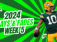 Plays And Fades Week 5 (2024) | Fantasy In Frames