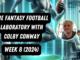 The Fantasy Football Laboratory with Colby Conway: Week 8 (2024) | Fantasy In Frames