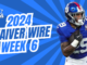 Waiver Wire Week 6 (2024) | Fantasy In Frames